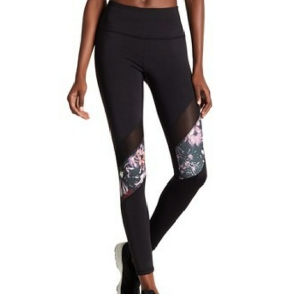bebe Pants - Bebe | Sport Floral and Mesh Leggings Size XL